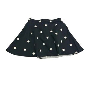 Polka-Dot Skater Skirt — Black & White 🖤🤍